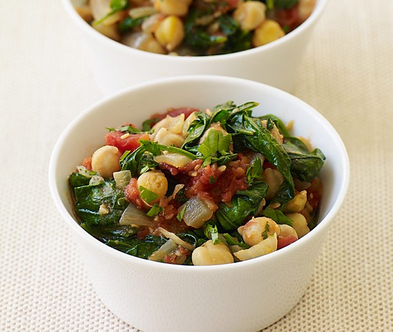 Chickpea and spinach stew