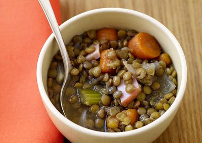 Slow cooker lentil soup