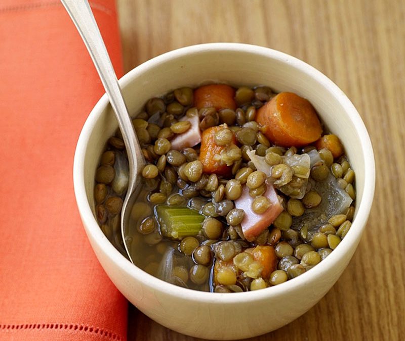 Slow cooker lentil soup