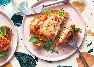 Chicken parmigiana sandwich