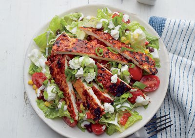 Barbecue ranch chicken salad