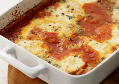 Baked eggs Italian-style