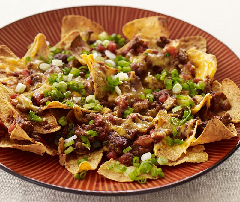 Beef nachos