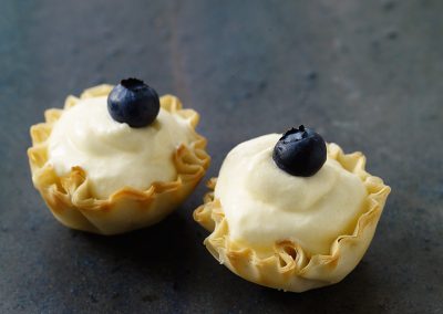 Berry-lemon tartlets