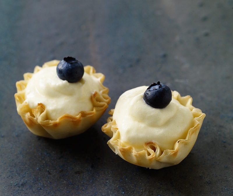 Berry-lemon tartlets