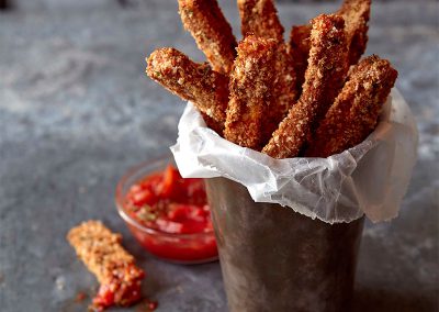 Eggplant parm fries